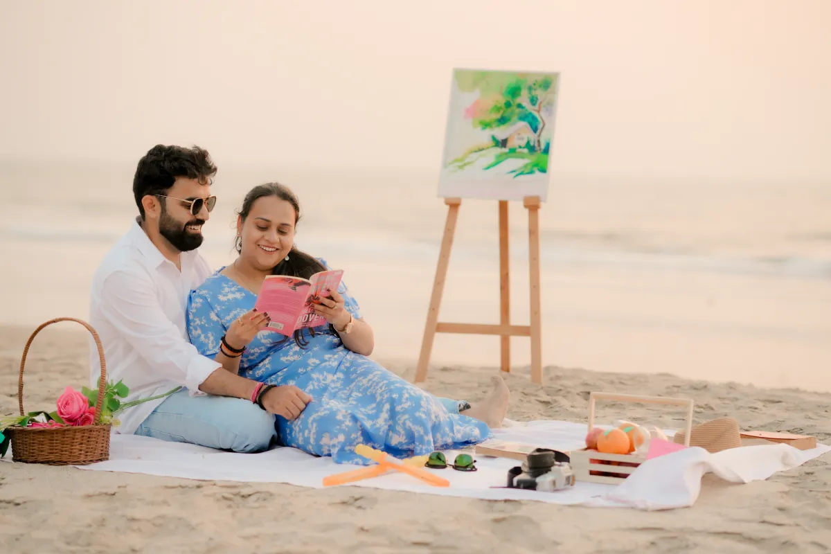 Beachside romance pre wedding shoot