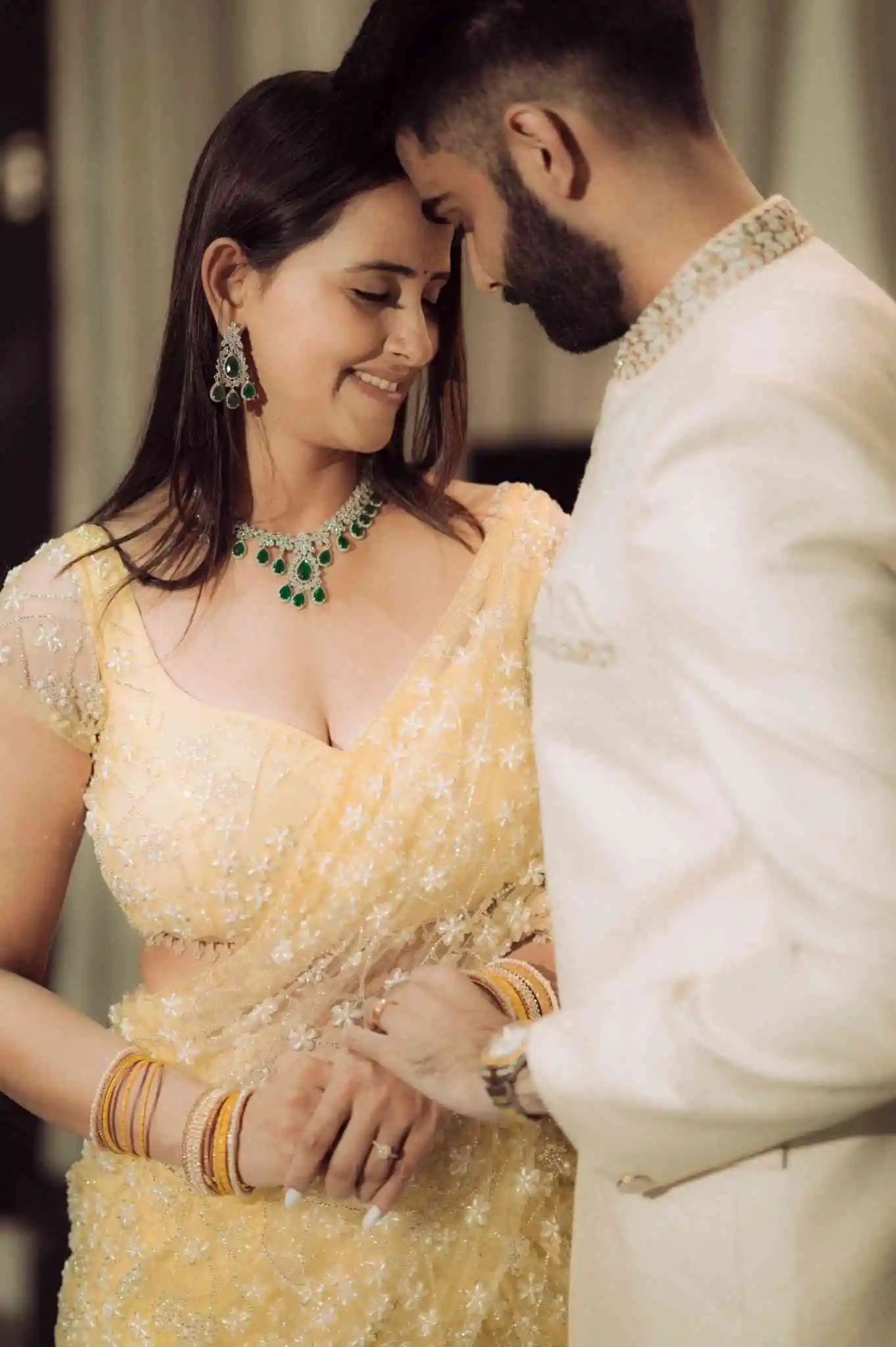 Engagement couple portrait