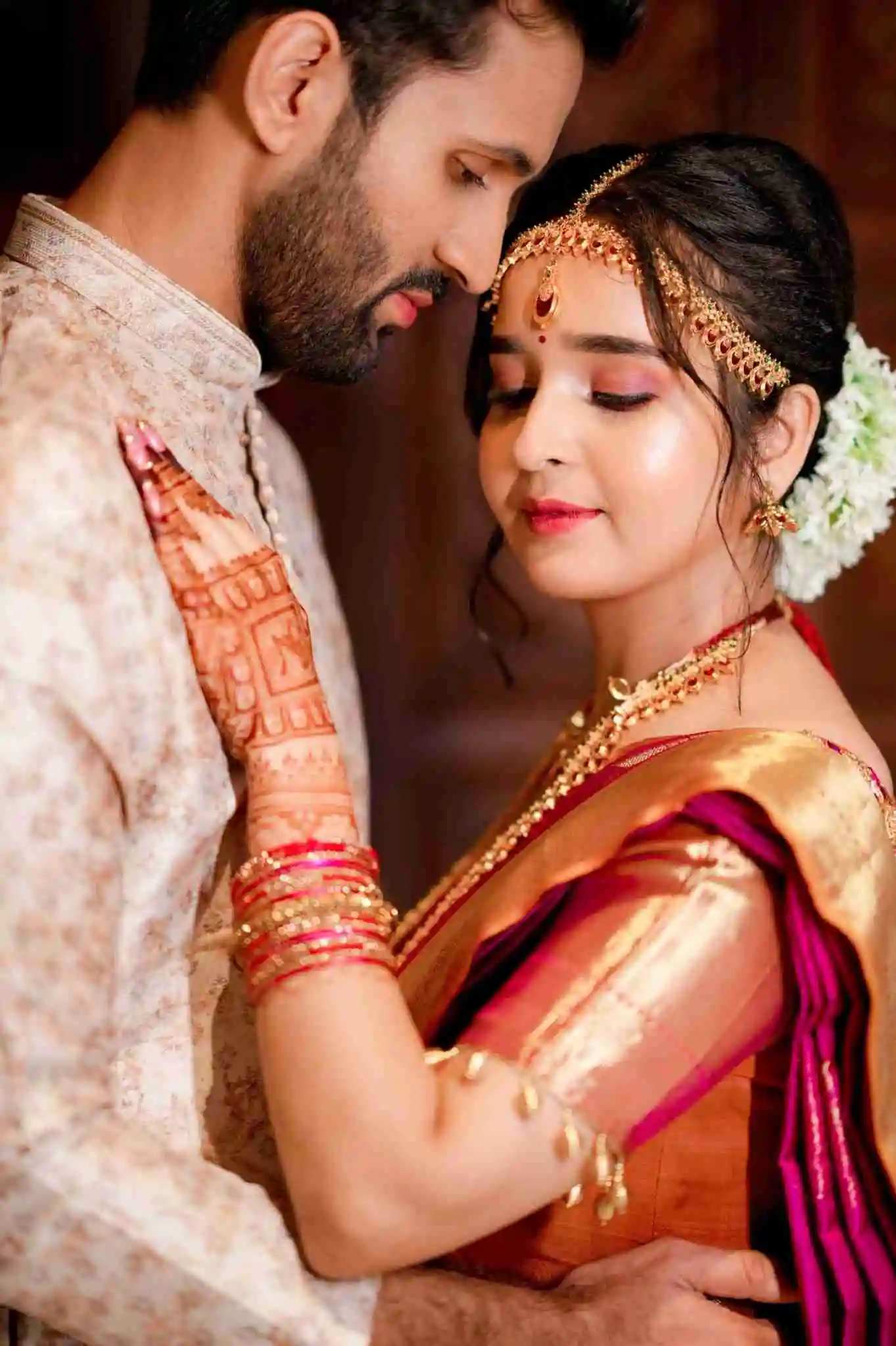 Candid engagement moment